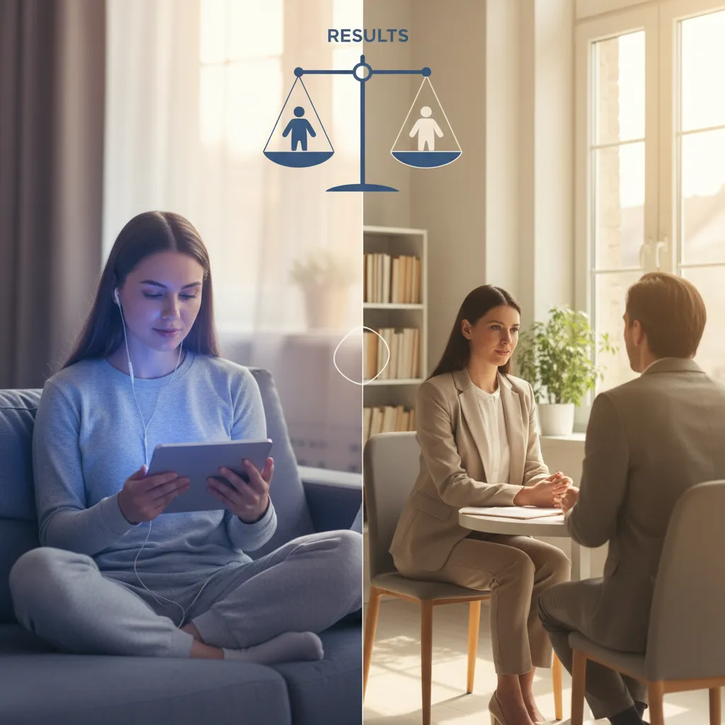Online vs in-person therapy
