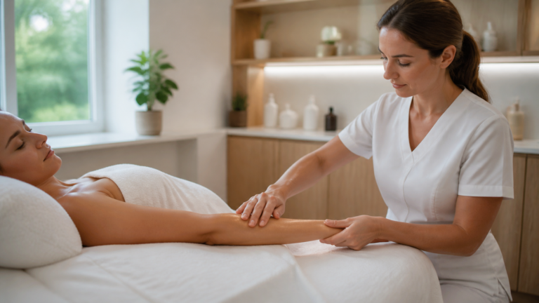lymphatic drainage massage benefits and cost -- editorial image for this wellnessfinderpro.com article